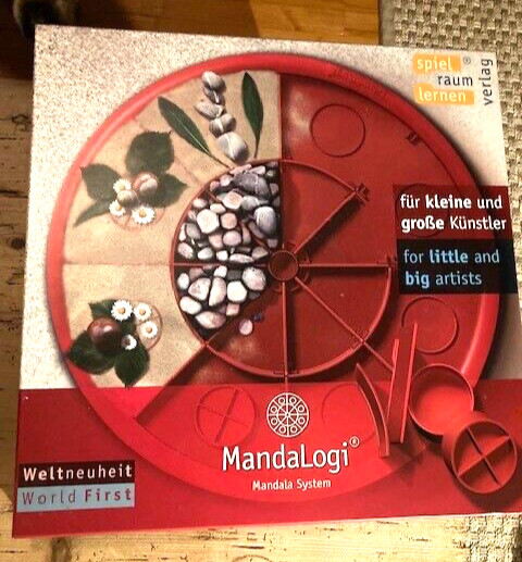 MANDALOGIC MANDALA SYSTEM-LARGE RED INTERLOCKING PIECES-PLASTIC-IN BOX-EDUCATION