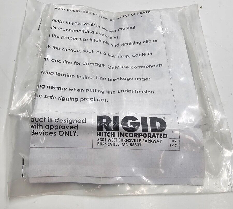 Rigid Extra Long Hitch Pin with Clip Chrome USA