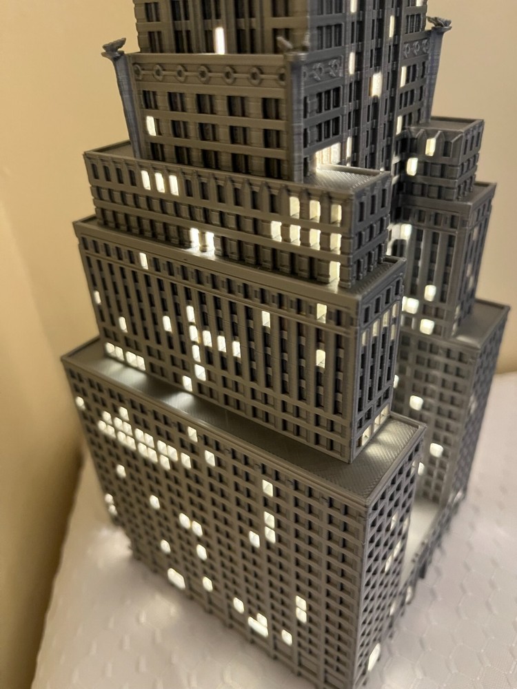 Chrysler Building Light Up Model- 3D Printed