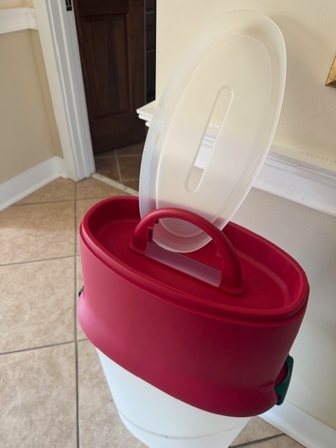 wrapping paper storage container