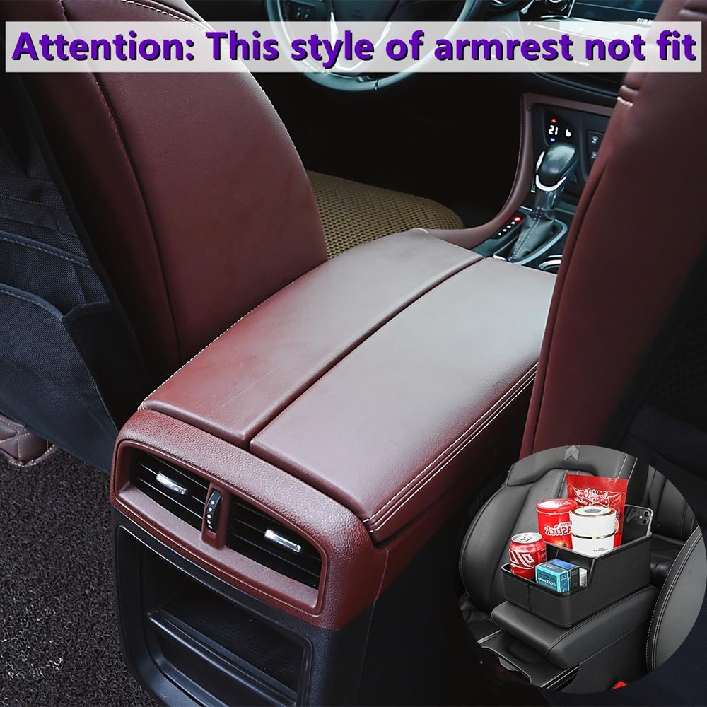 Car Storage Organizer Between Seats,Center Console Armrest Storage Box Back S...