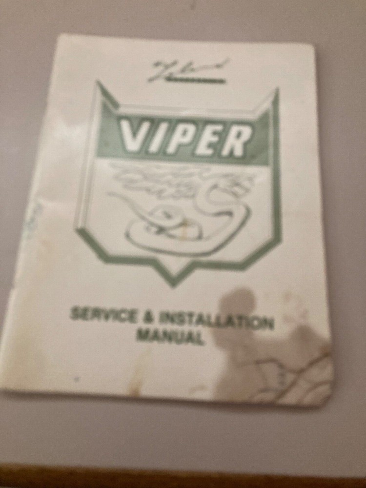 Viper Arcade Game Manual