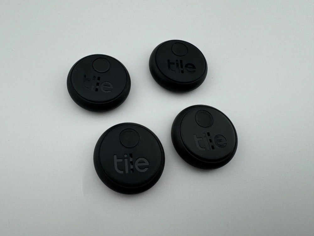 [4-PACK] TILE STICKER (2020) SMALL ADHESIVE BLUETOOTH TRACKER FINDER LOCATOR