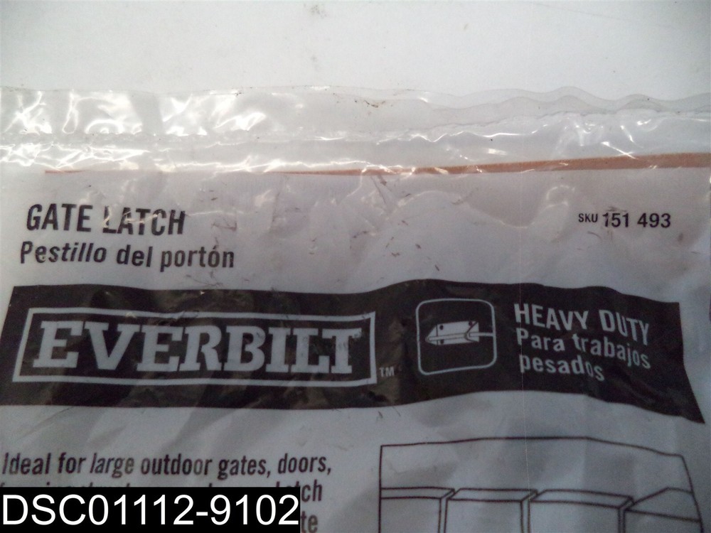 151493: Everbilt Black Heavy Duty Gate Latch