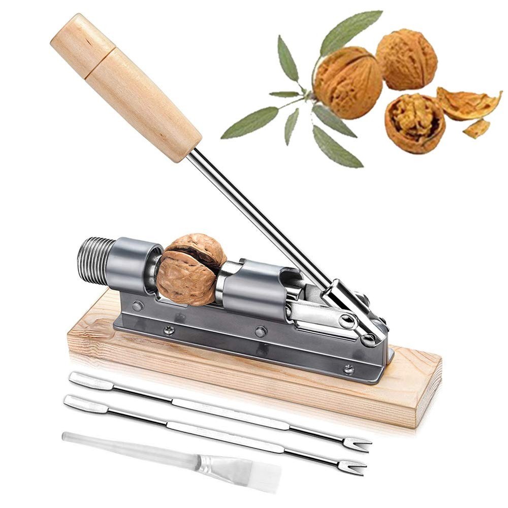 Nutcracker Heavy Duty Pecan Walnut Cracker Plier Opener Tool for Easy Cracking