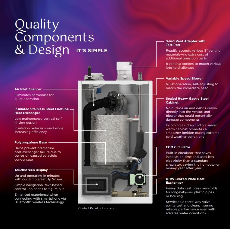 WEIL-MCLAIN 383-200-002 SIMPLICITY 199-COMBI BOILER