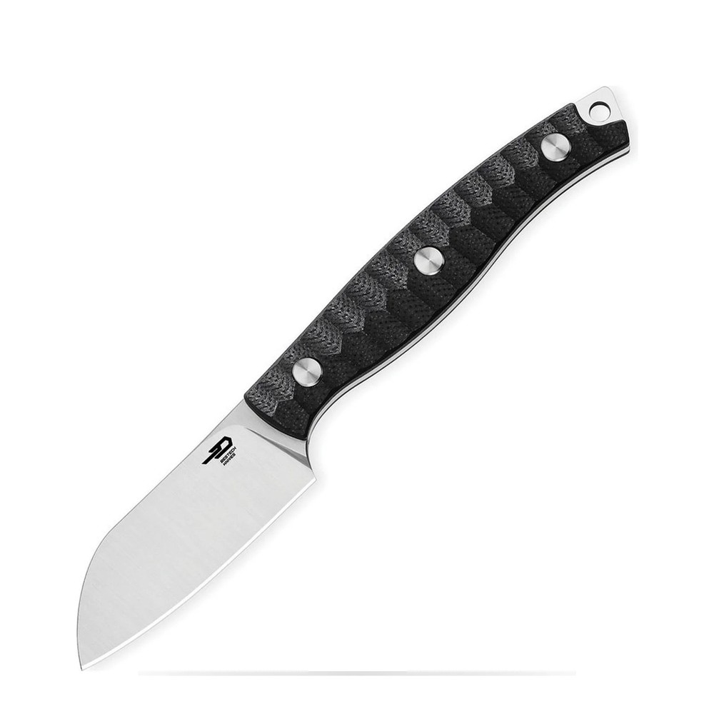 Bestech Knives Heidi Blacksmith 3 Fixed Blade Knife Black G10 Handle 4.5" Blade
