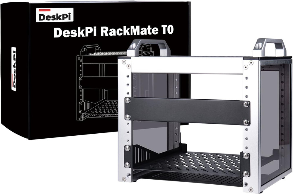 Geeekpi 4U Server Cabinet, 10 Inch Mini Server Rack for Network, Servers, Audio,