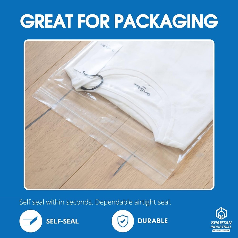 Versatile LDPE 12" x 18" Zip Poly Bags - 100 Count for Secure Storage Solutions