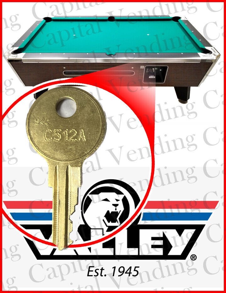 Valley Pool Table #C512A key or replacement lock with key - you select