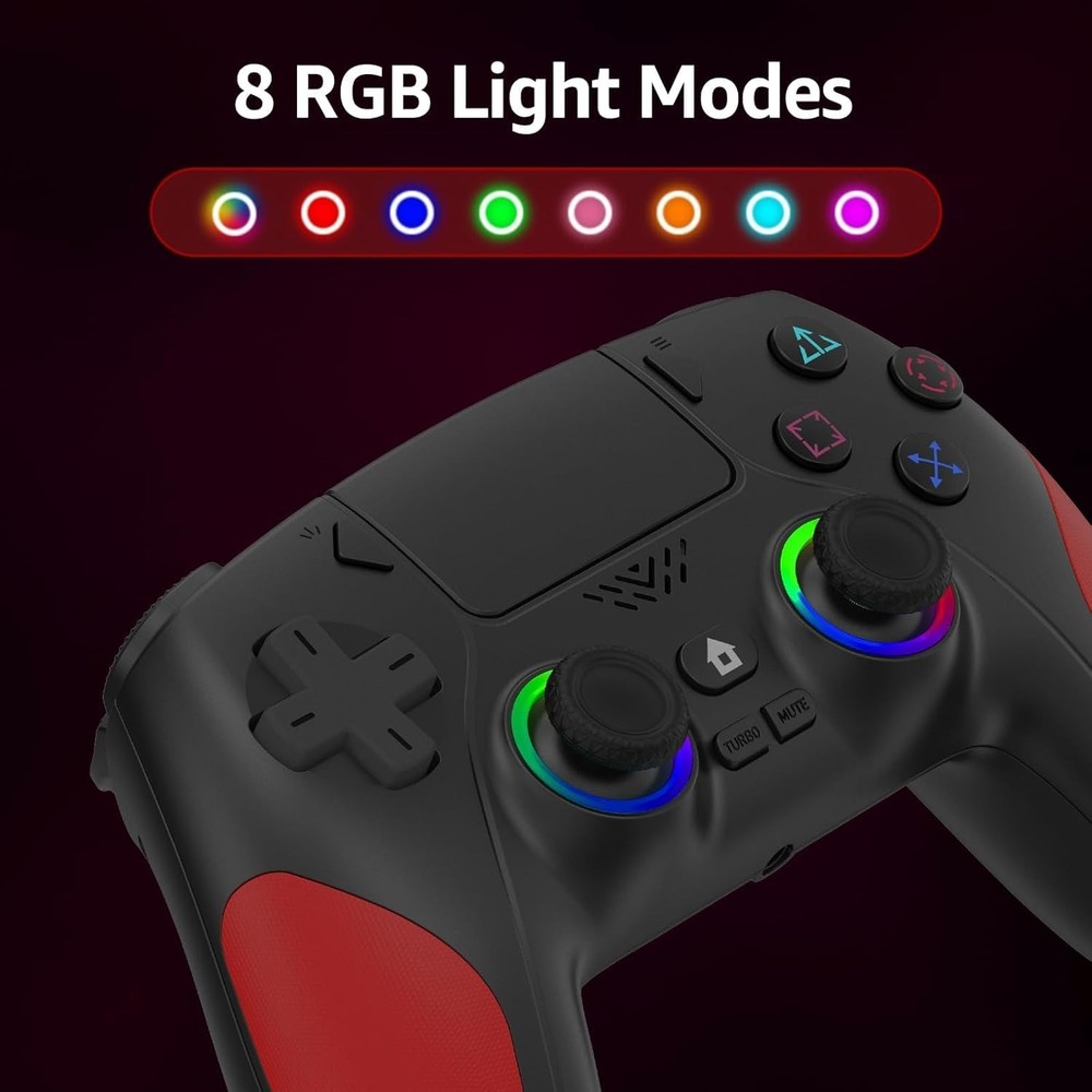 Wireless PS5 Controller with Hall Effect & Dual Vibration for Ultimate Gaming