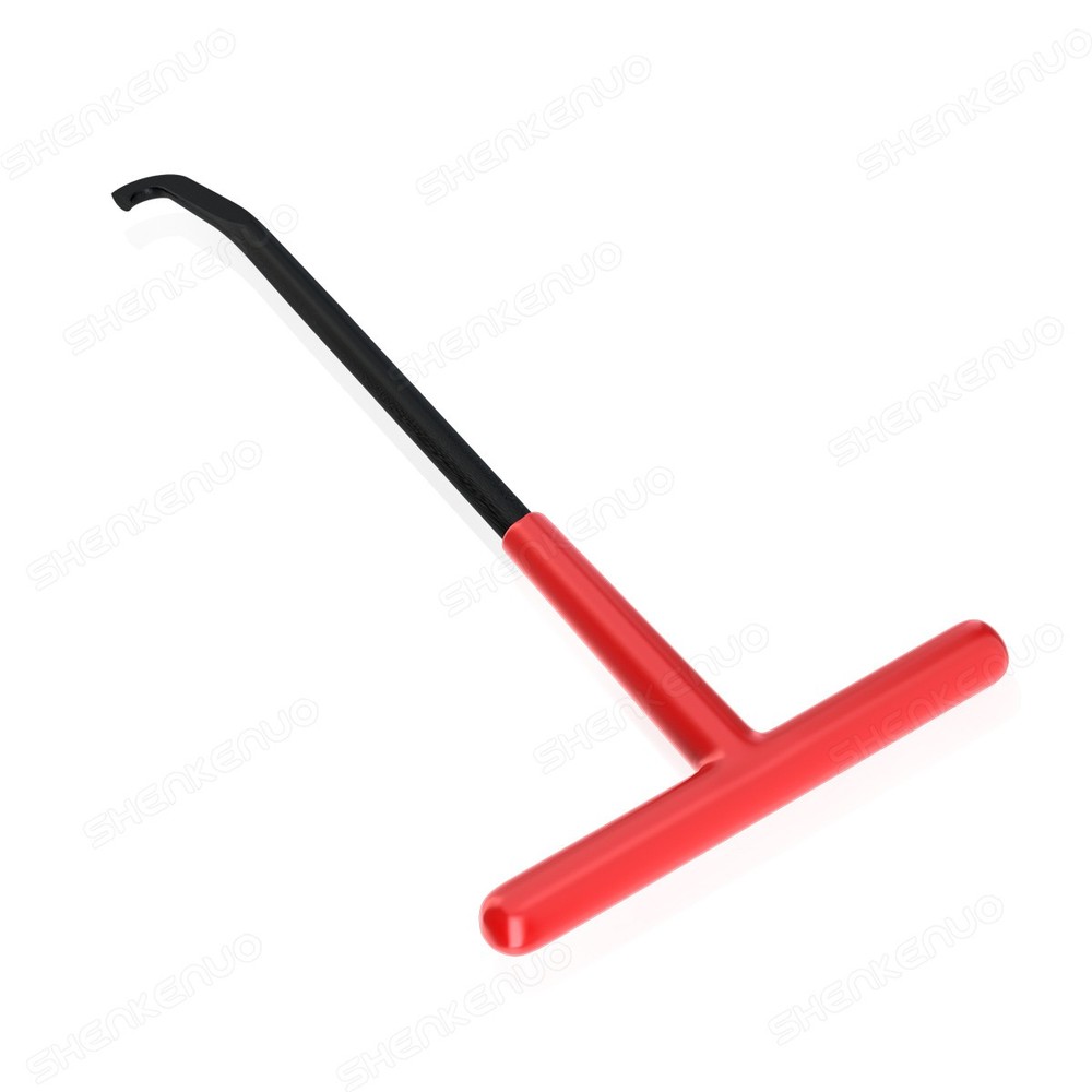 T-Shaped Exhaust Spring Puller with Rubber Grip - Essential Tool for Motorcycles