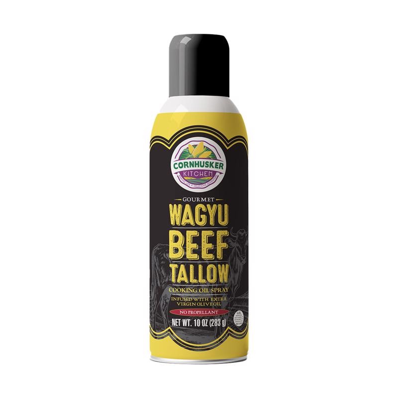 Cornhusker Kitchen Wagyu Beef Tallow Cooking Oil Spray 10 oz Canister