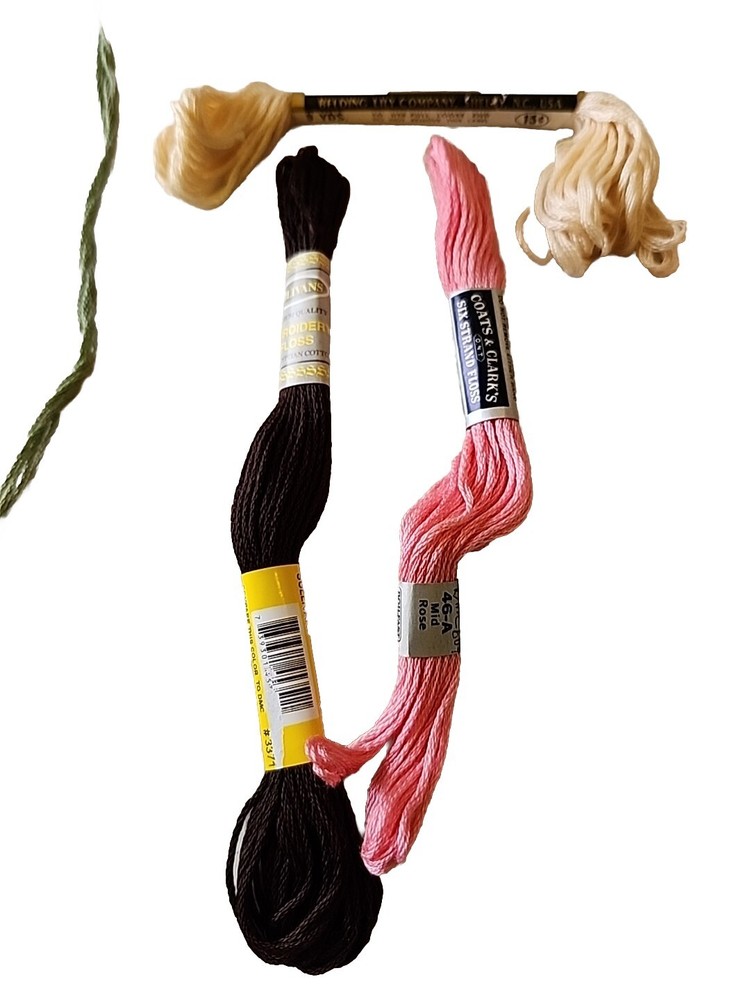 DMC Embroidery Floss 108 Assorted Partial & New Skeins