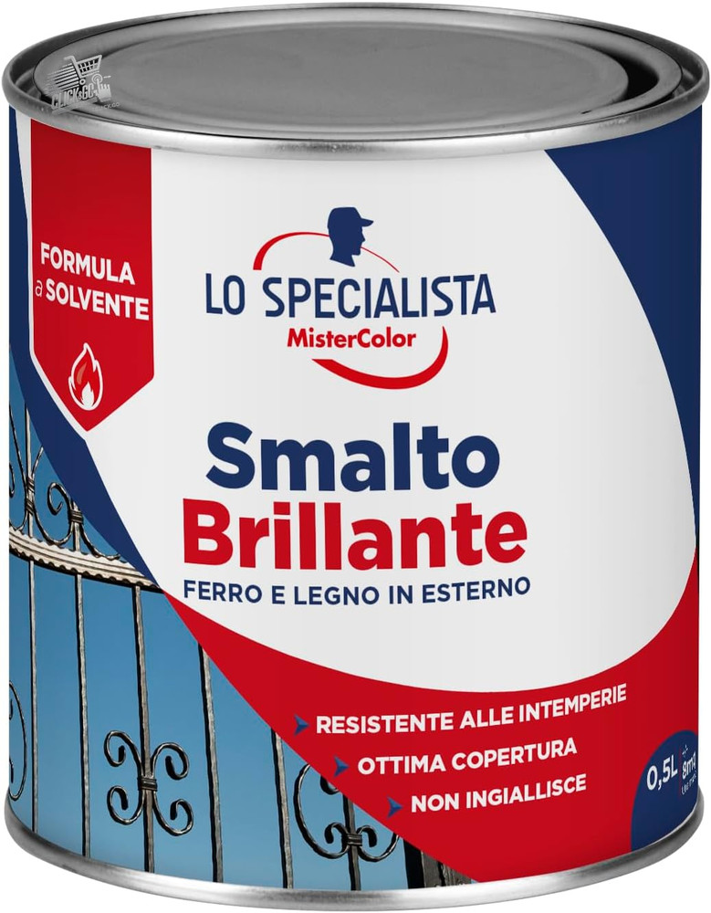 GLOSSY SOLVENT ENAMEL, 0.5L, GREY PEARL