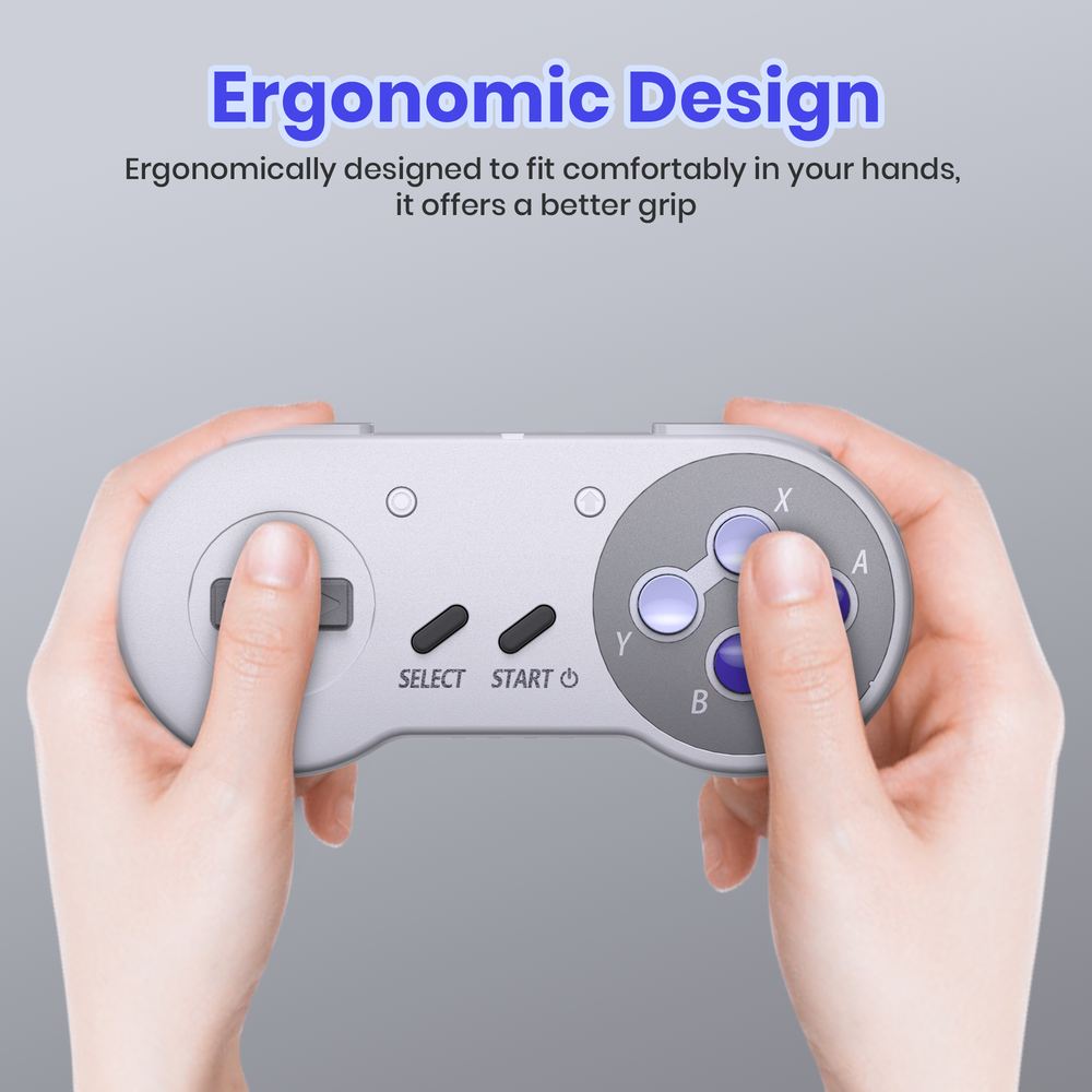 2.4 GHz Wireless SNES Switch Online Controller For Switch PC, Mac OS Steam Deck