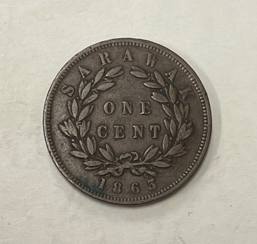 Sarawak - 1863 Copper Cent - Scarce Type