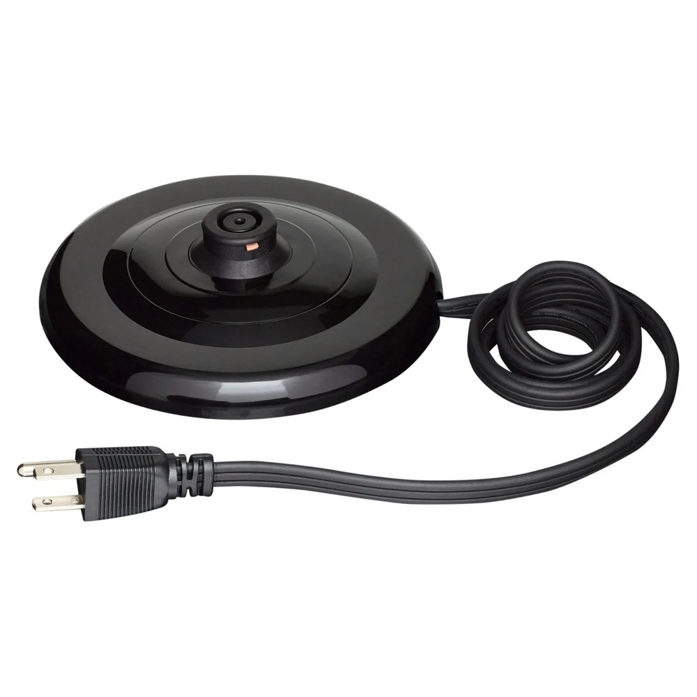 Black Polypropylene 1.7 L Electric Tea Kettle with Automatic Shut-Off