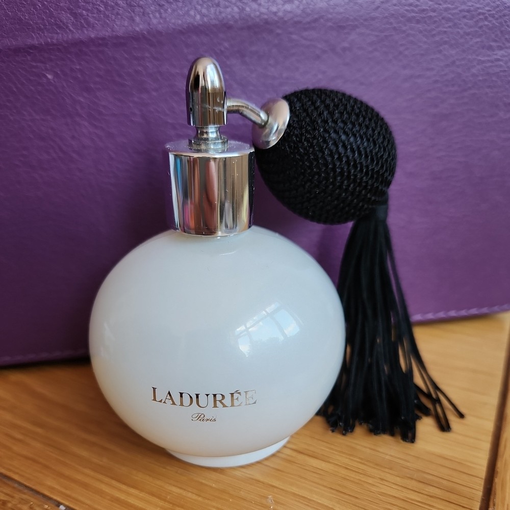Ladurée White Perfume Atomiser Spray Empty Glass Bottle