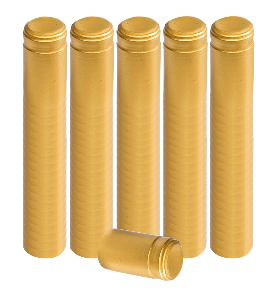 Gold PVC Capsules - 100 ct.