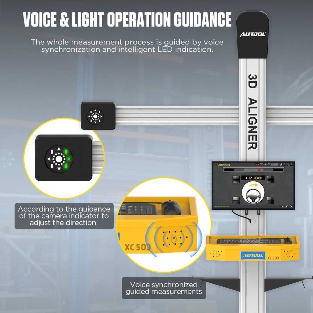 Wheel Alignment Machine Fully Automatic 3D Tire Aligner System Alignment Tool