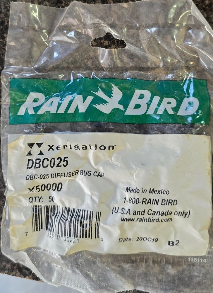 DBC025 Diffuser Xeribug  Caps - 50 / BAG-NEW