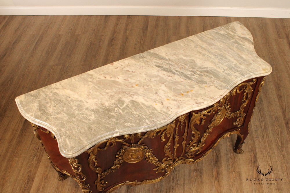 Herraiz French Regence Style Marble Commode