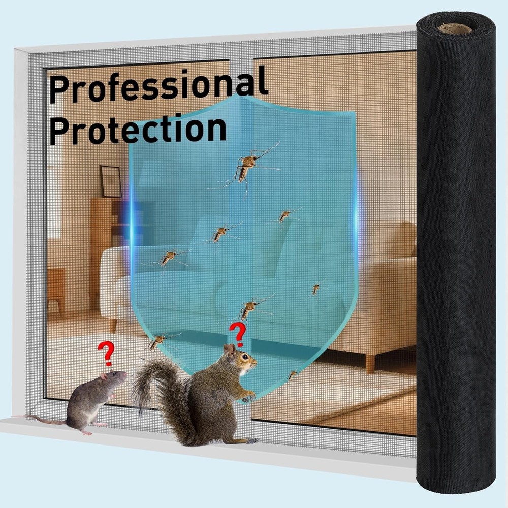 Black Stainless Steel Mesh Window Screen Roll