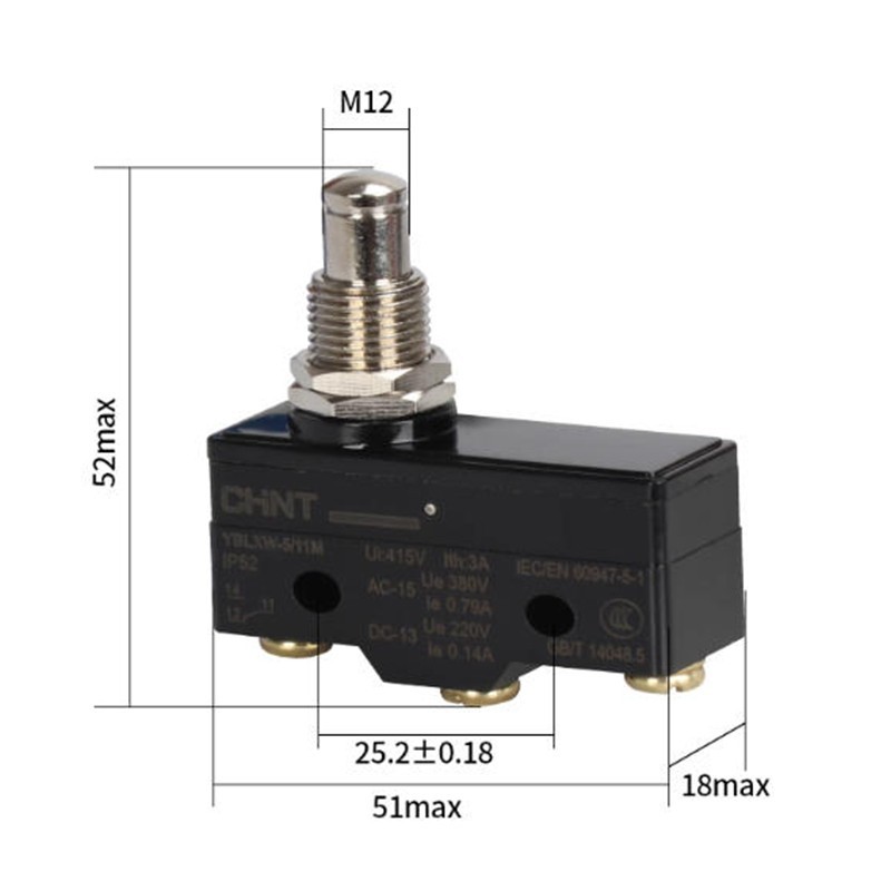 10pcs For CHNT YBLXW-5/11M Micro Switch High Quality