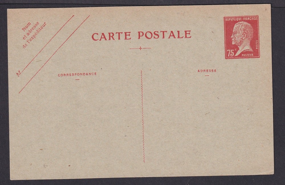 France, Yvert CP1, unused postal card stationery