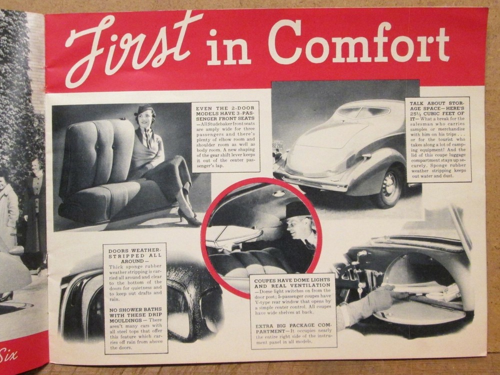 1936 STUDEBAKER Original 20 Page FULL LINE SALES BROCHURE