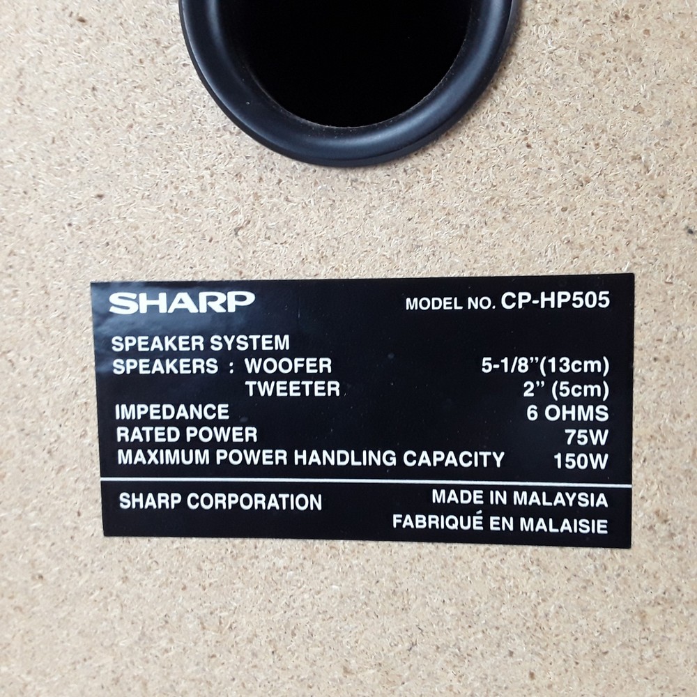 Sharp XL-HP505 5-Disc CD Changer Cassette AM FM Radio Micro Component System