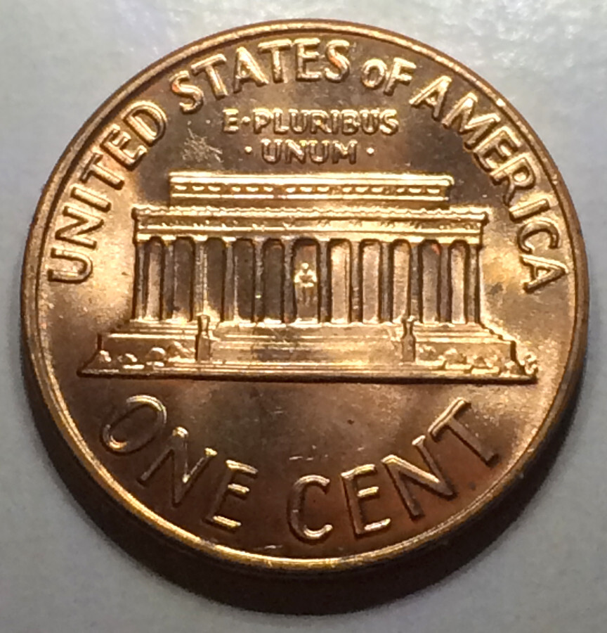 1971 D Lincoln Cent BU Red- Spike Head- Unlisted