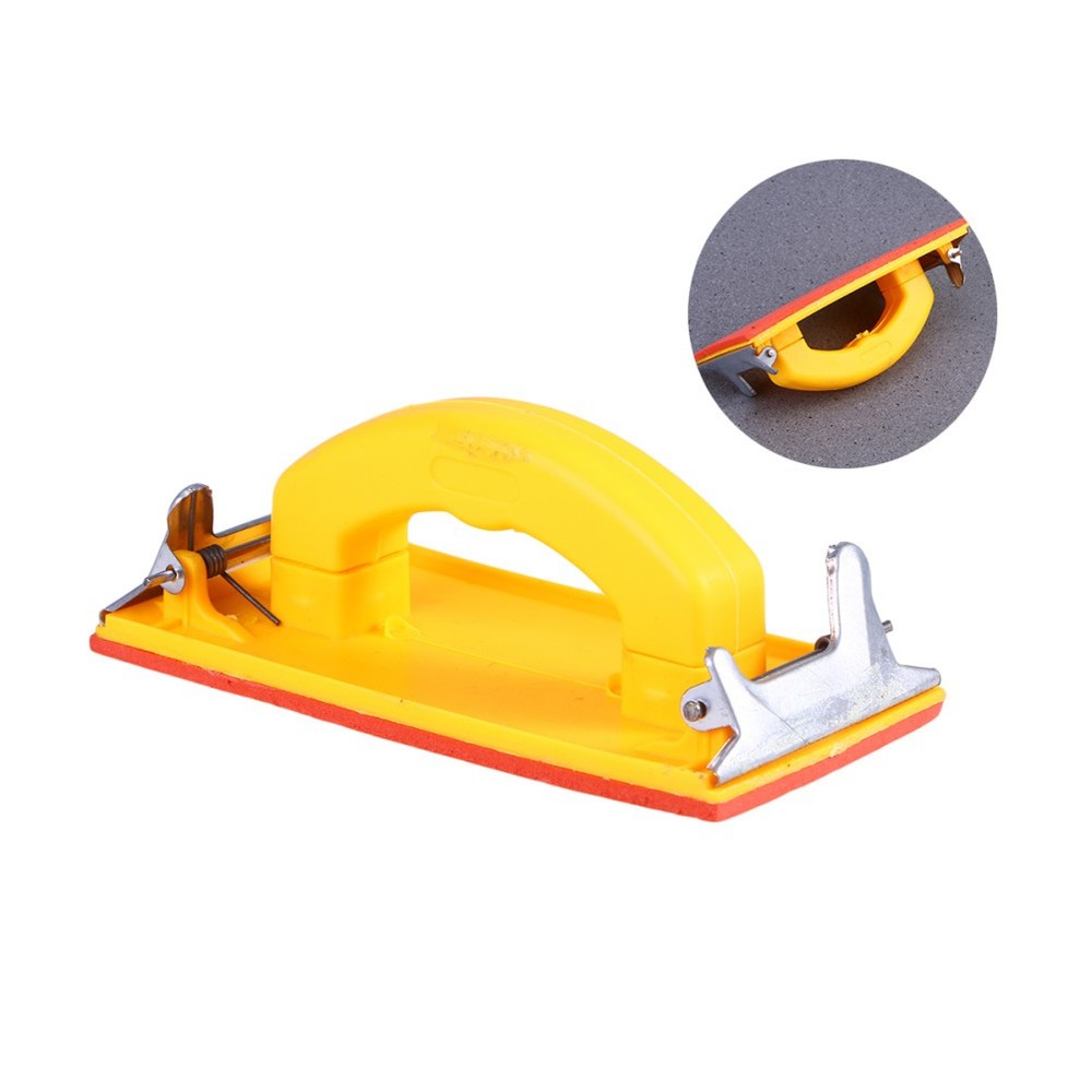Decking Sanding Tool Mini Hand Block Sandpaper Holder for Wall with Handle