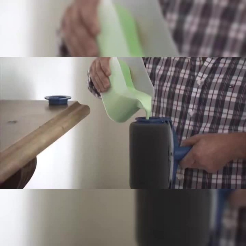 Fast Efficient Easy-Use Reusable Precision Single-Body 6 Inch Paint Roller Brush