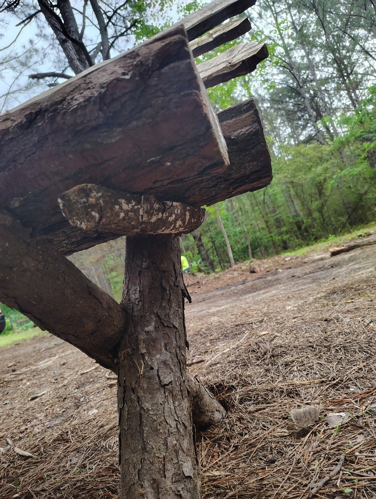 wooden bench