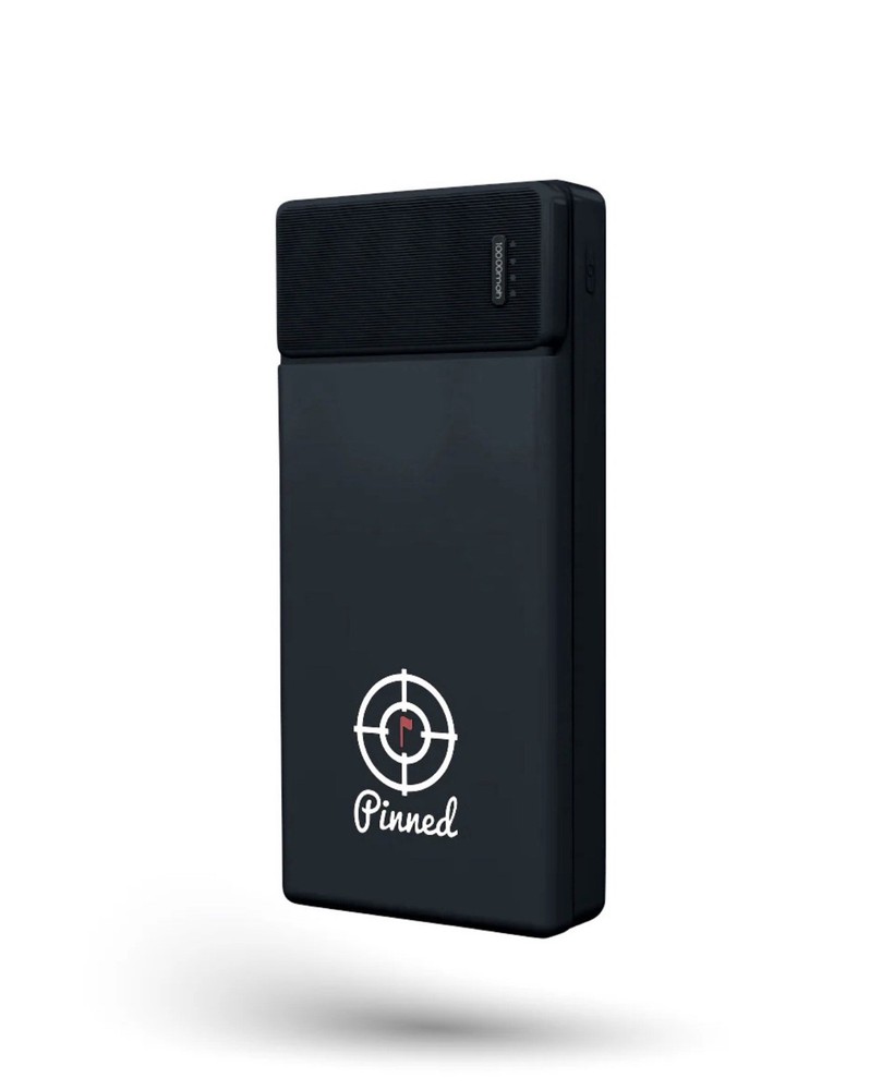 PINNED GOLF - BLACK PORTABLE CHARGER - NEW