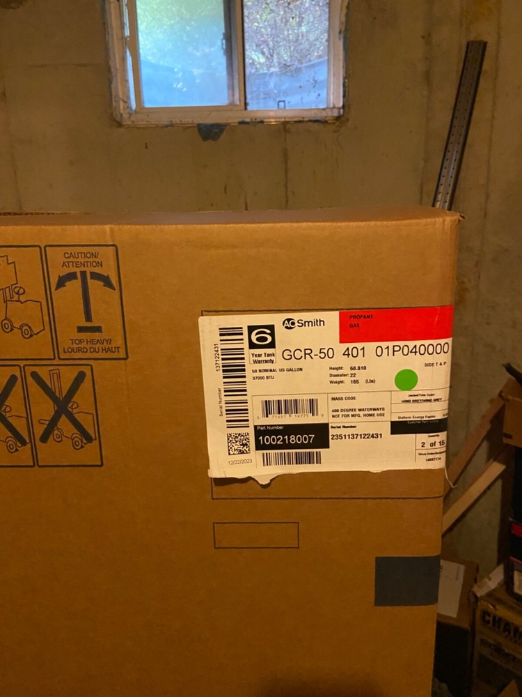 OA SMITH hot water heater