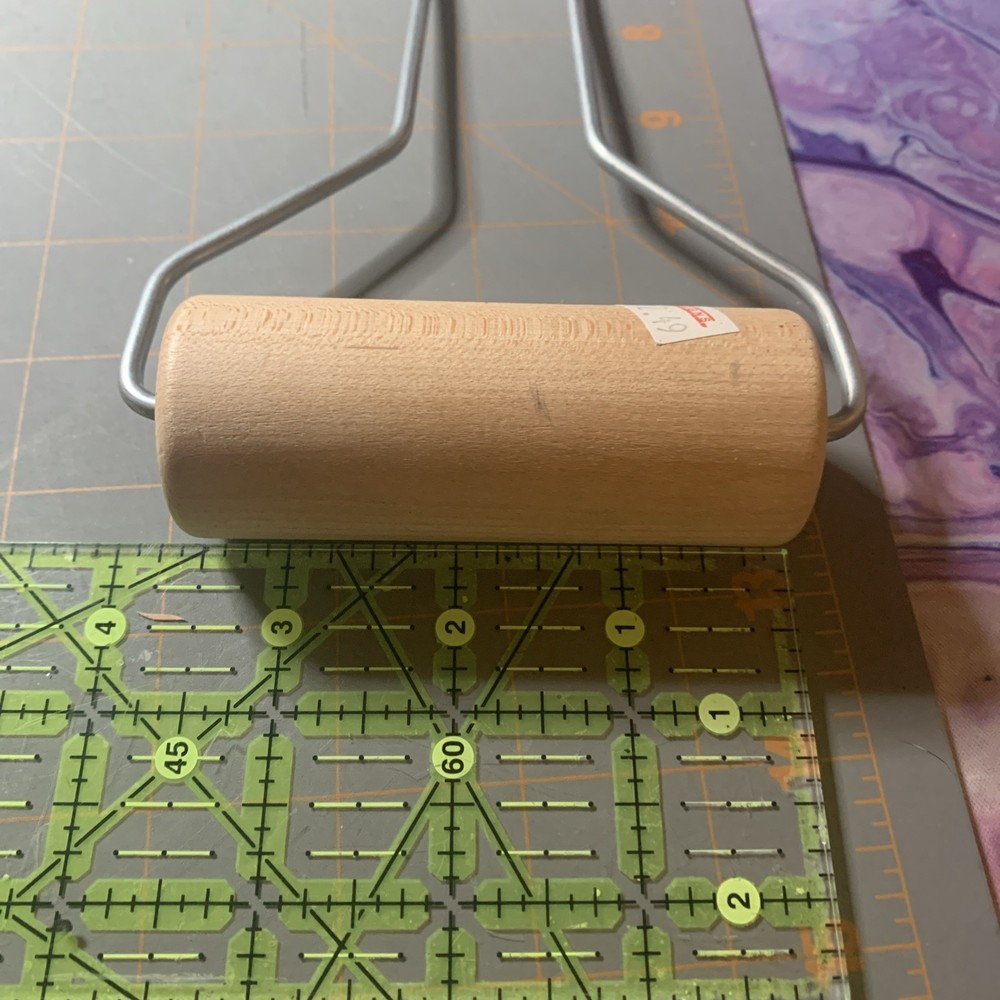 Ink Roller Brayer Wood