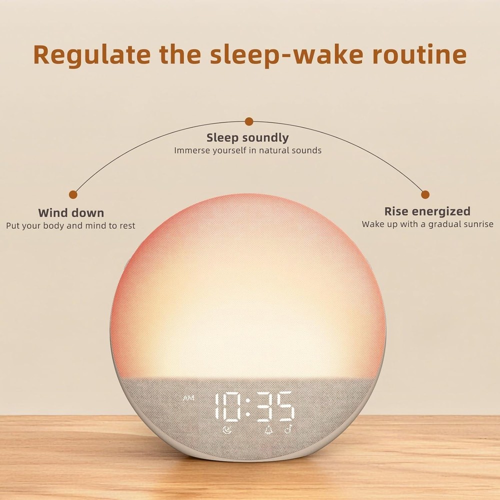 White Noise Machine with Bluetooth Speaker - Sunrise Light