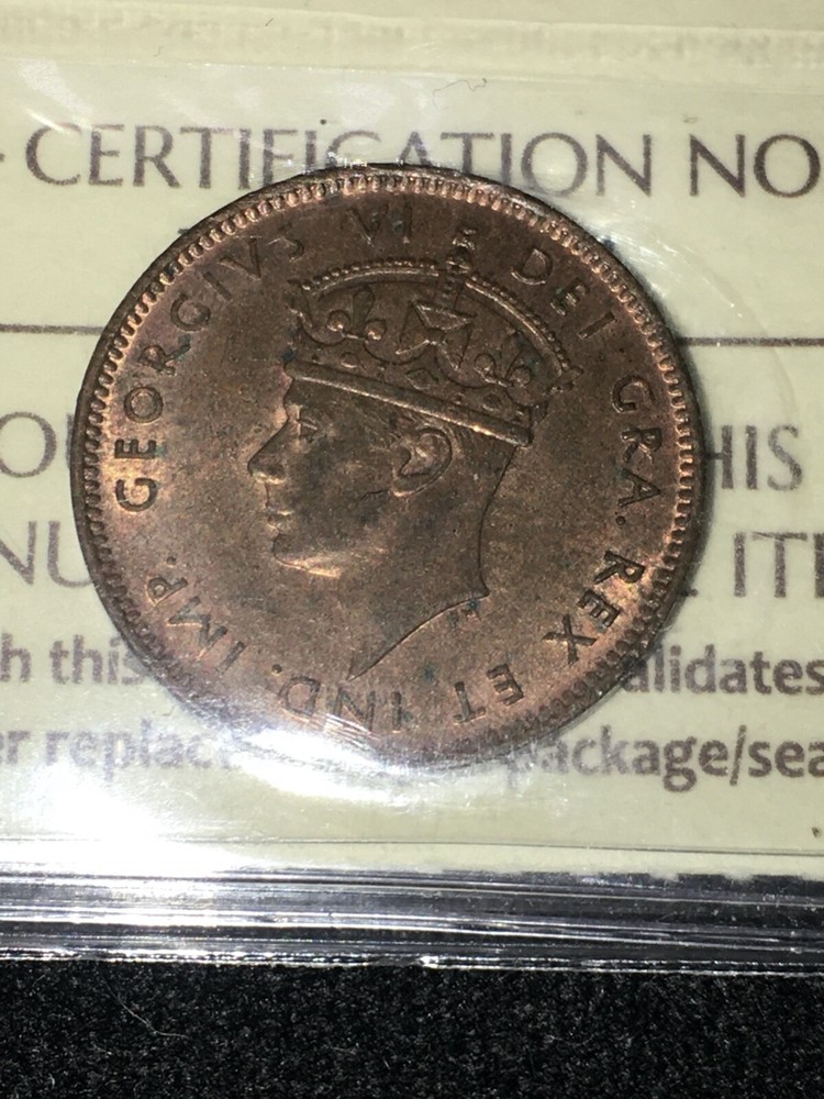 1941c, ICCS Graded, Newfoundland Small One Cent, **MS-64** XFX 784