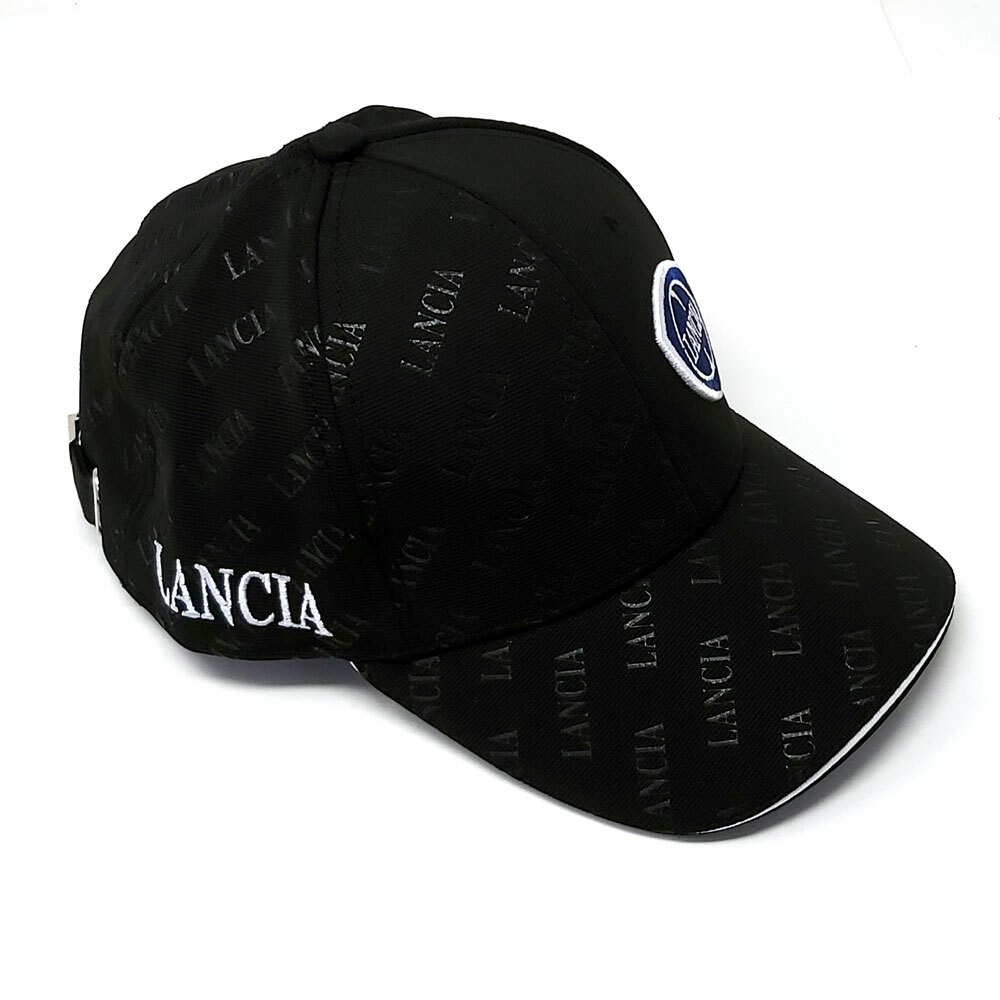 Lancia Hat Black Curved Visor