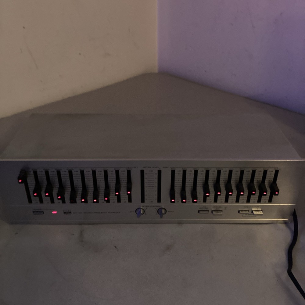 Vintage BSR EX-100 Stereo Frequency Equalizer - Tested Working