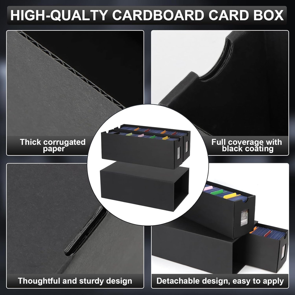 11000+ Card Storage Box, 2000+ Toploader Card Storage Box for Commander Display,