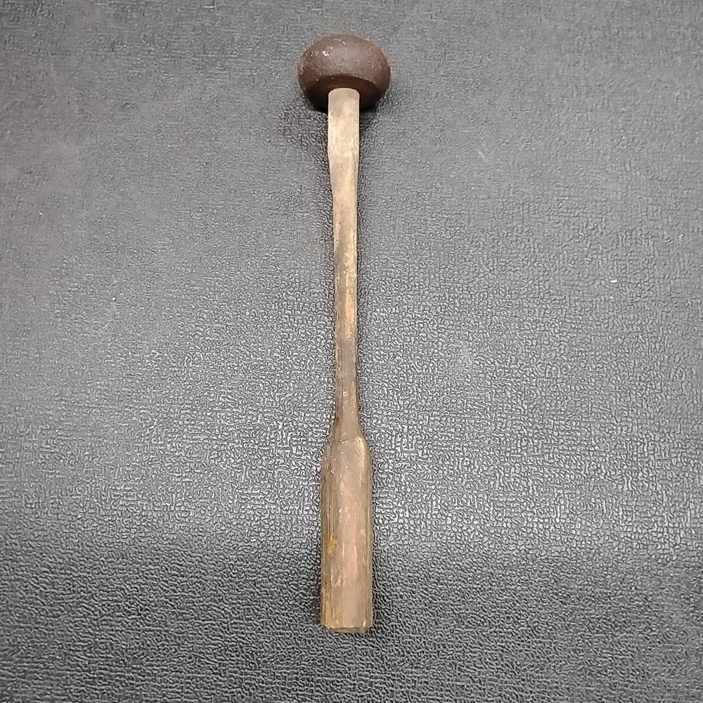 Antique Macadamizing Knapping Napping Rock Stone Dressing Hammer