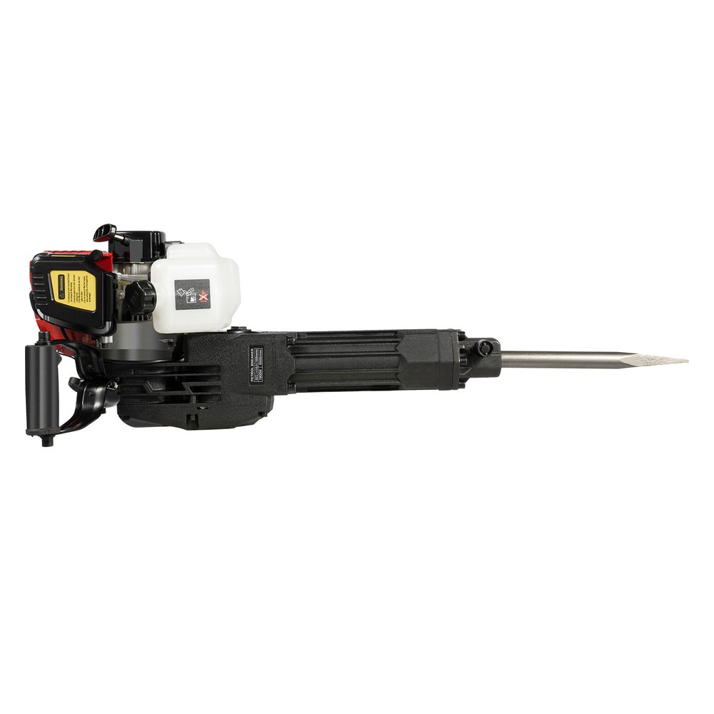 52 cc 2 Stroke Concrete Breaker+2 Chisel Gas-Powered Demolition Jack Hammer