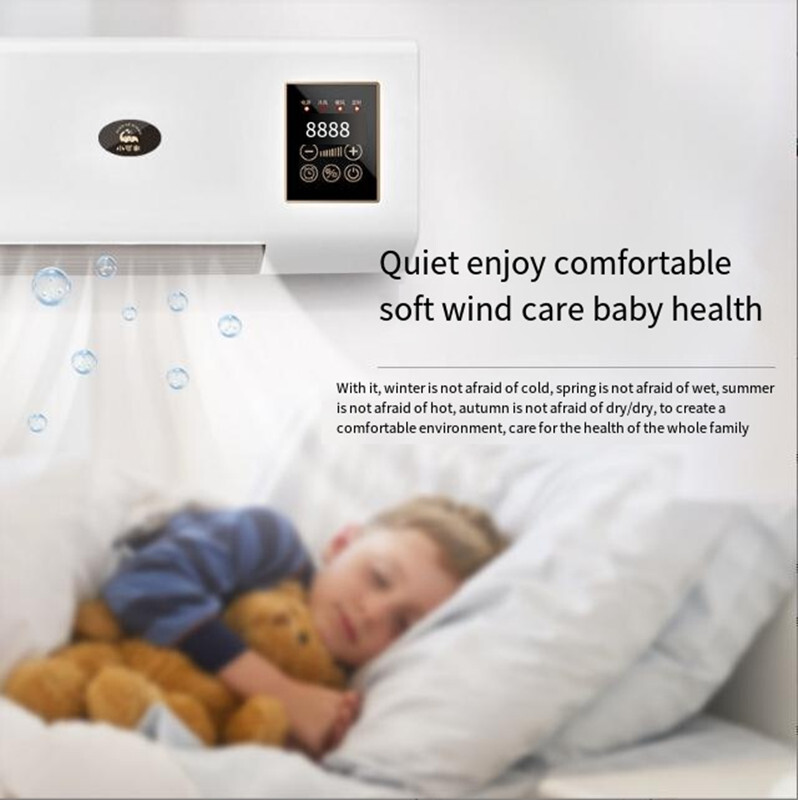 Cooling and Heating Air Conditioner Small Wall Mounted Air Conditioner W/ Remote