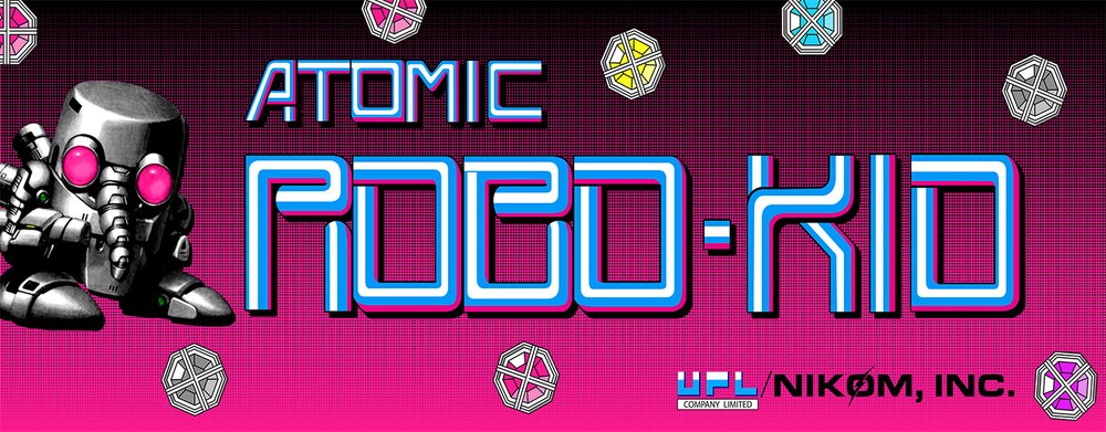 Atomic Robo Kid Arcade Marquee For Reproduction Header/Backlit Sign