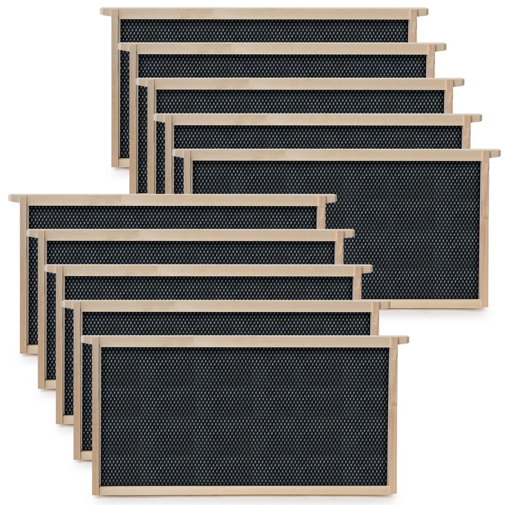 Beehive 10 Frame Add-On 10 Deep Replacement Frames Langstroth Beekeeping
