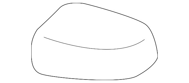 Genuine Mitsubishi Mirror Cover 7632B170XC